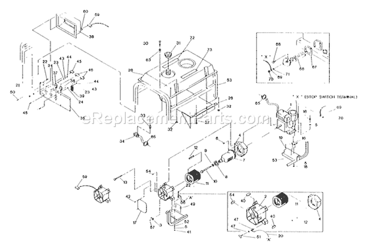 Page A Diagram and Parts List for 0417-0  Briggs and Stratton Generator